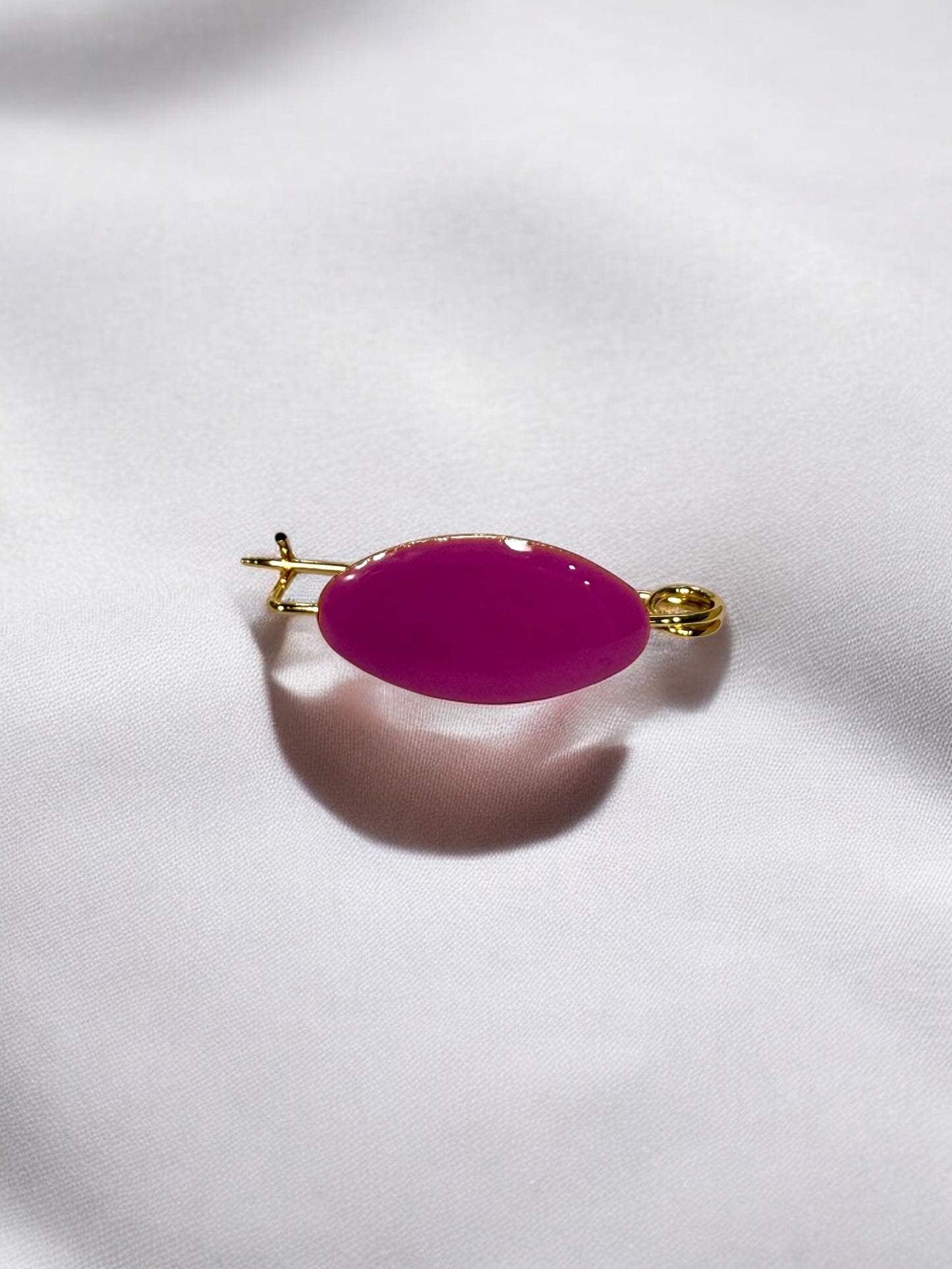 Broche Liso Malva