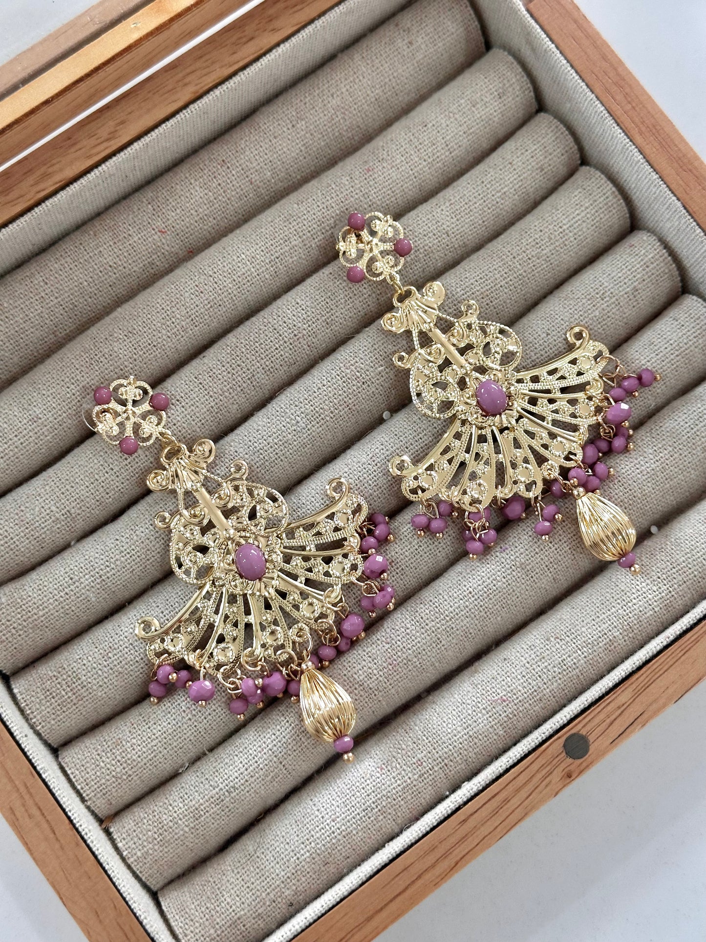 Pendientes Triana Malva