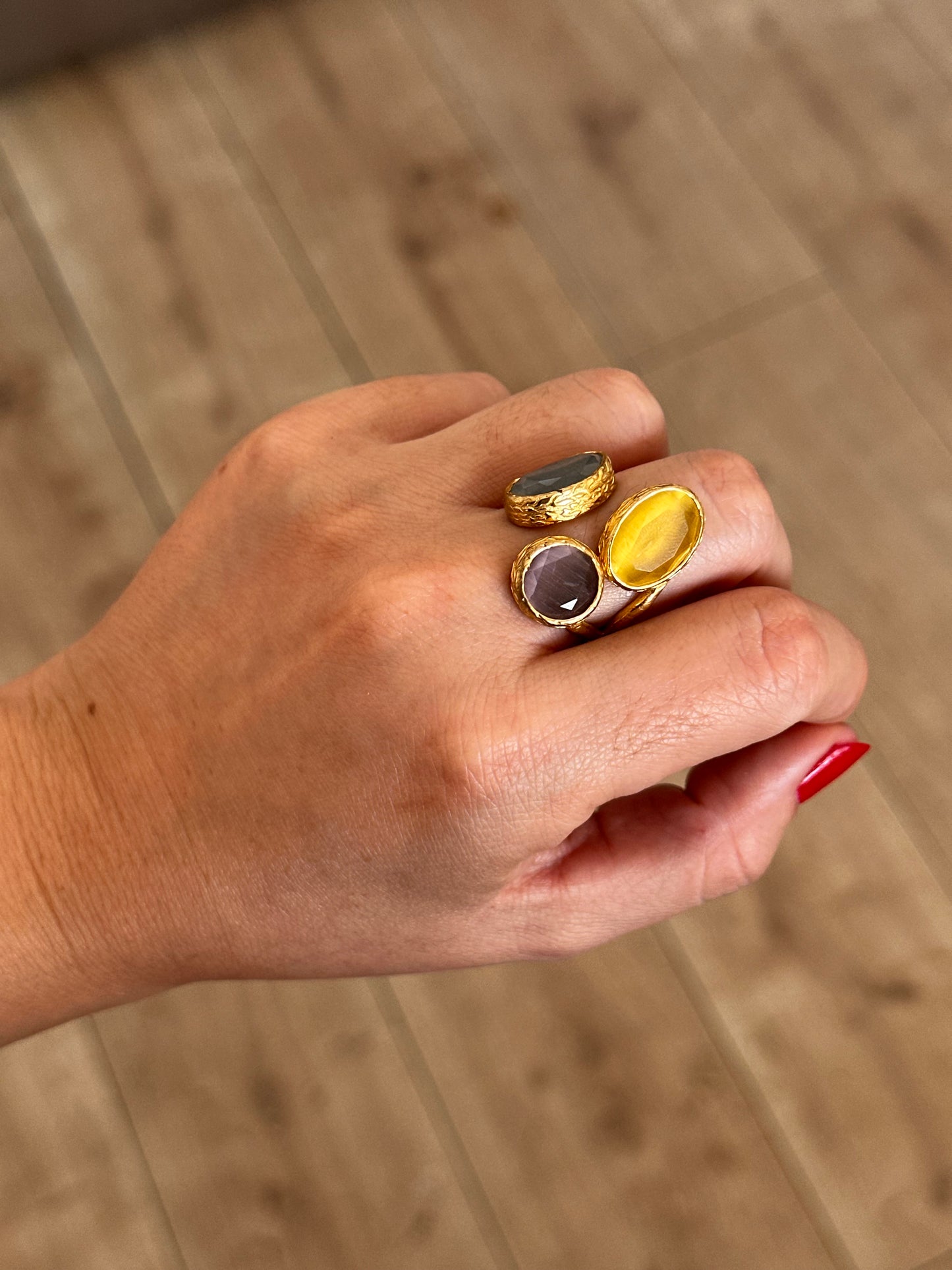 Anillo La Nuit Tricolor
