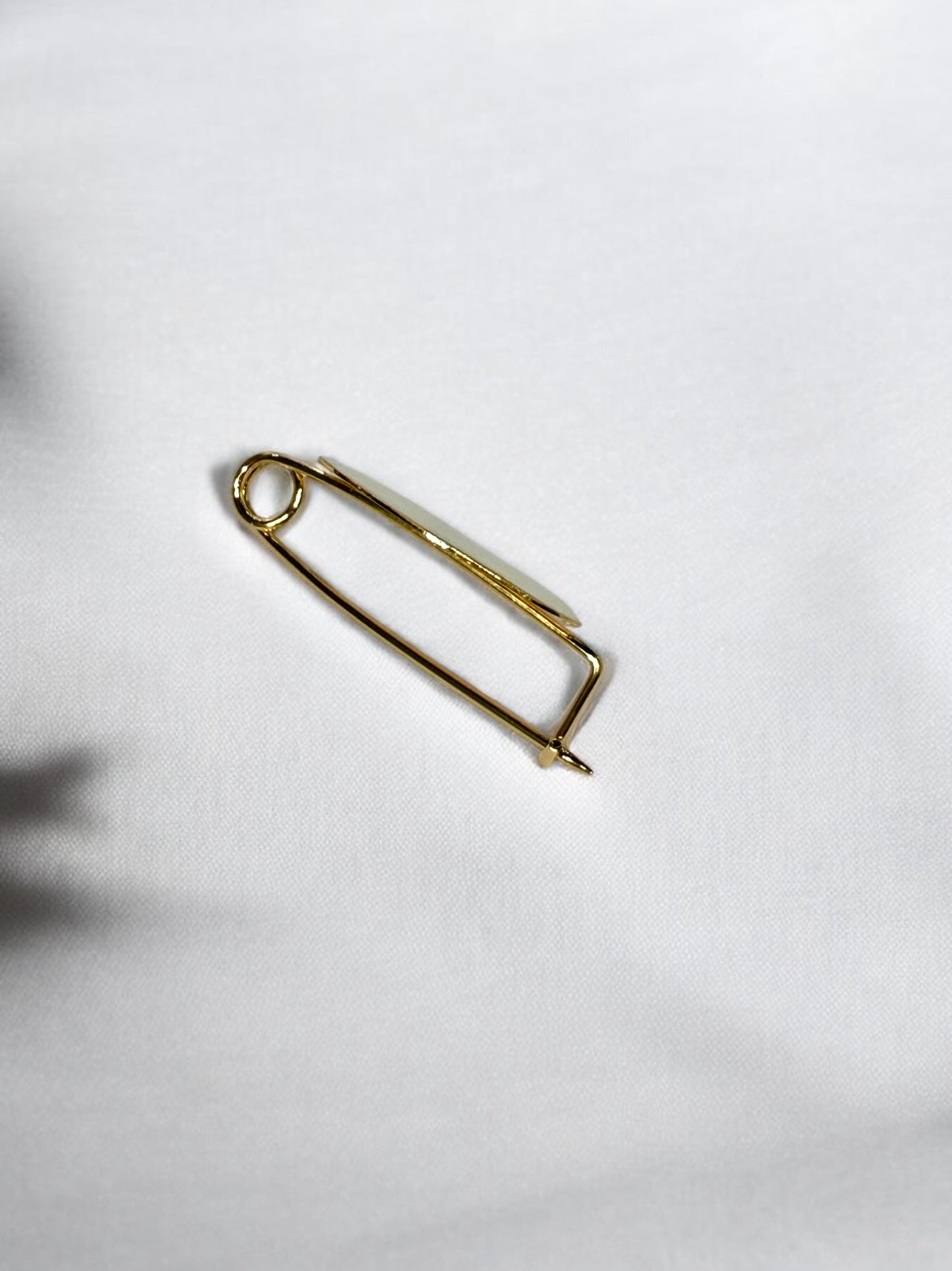 Broche Liso Blanco