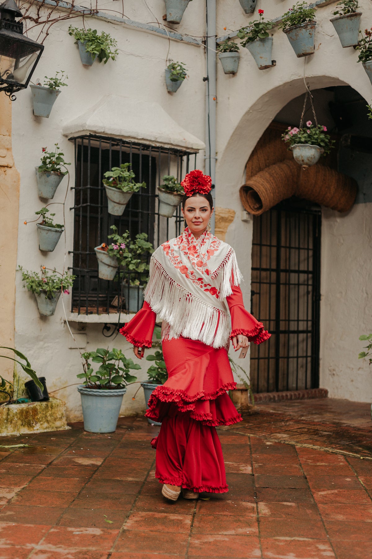 Vestido Carmesí Teja/ Coral