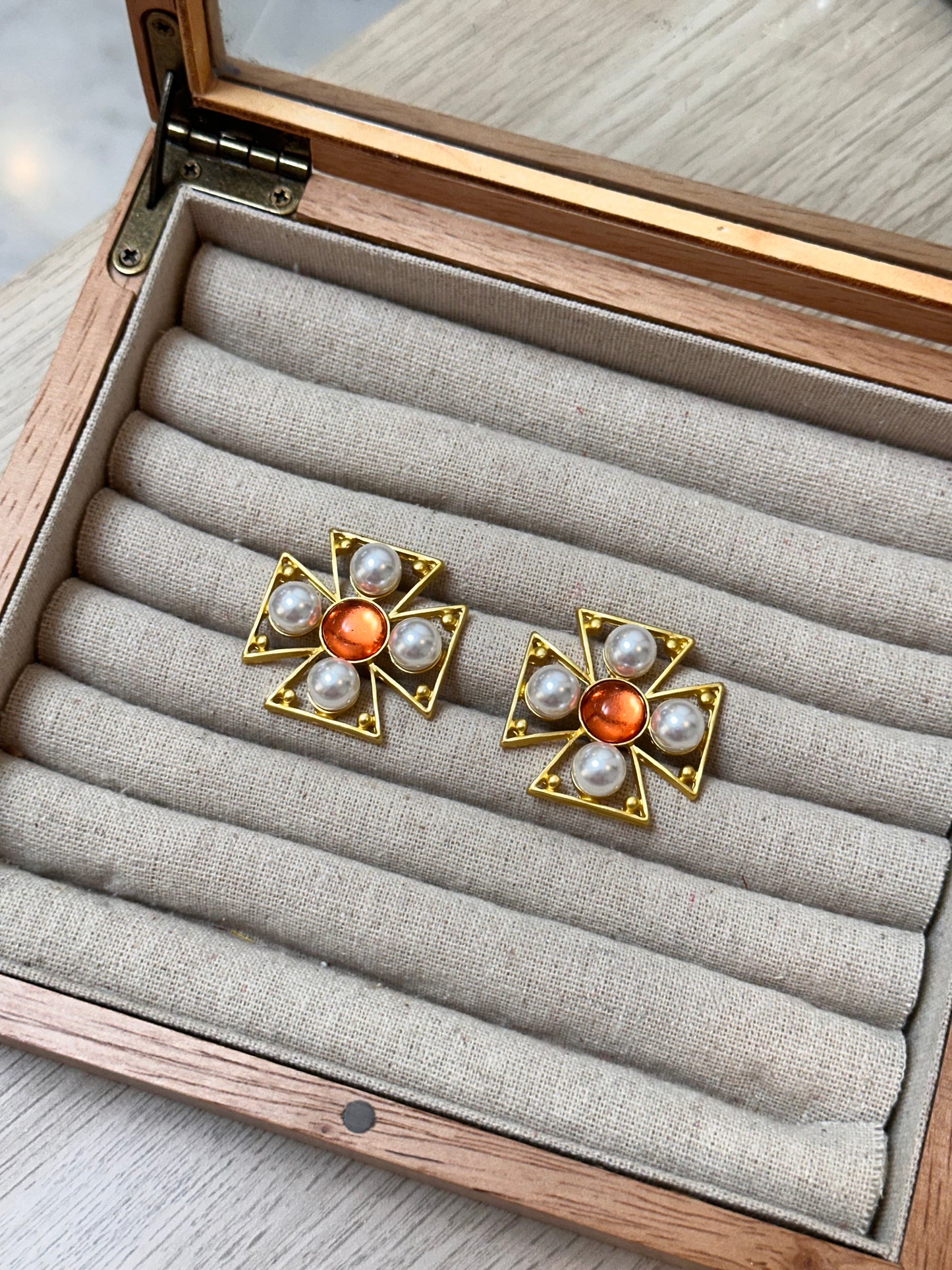 Pendientes Aristocrazy naranja