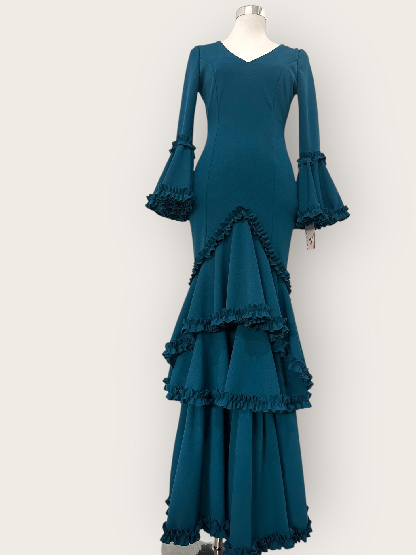 Vestido Soleá Azul Petróleo