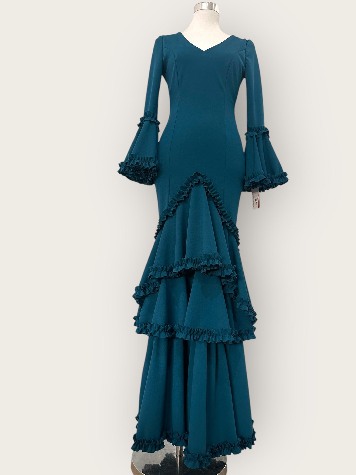 Vestido Soleá Azul Petróleo