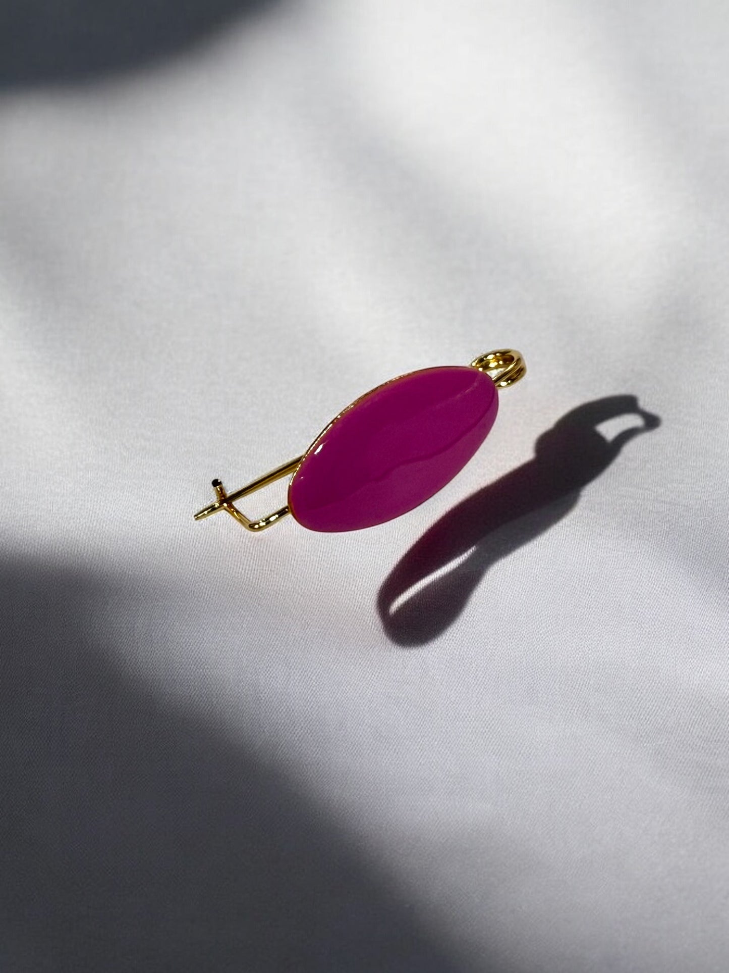 Broche Liso Malva