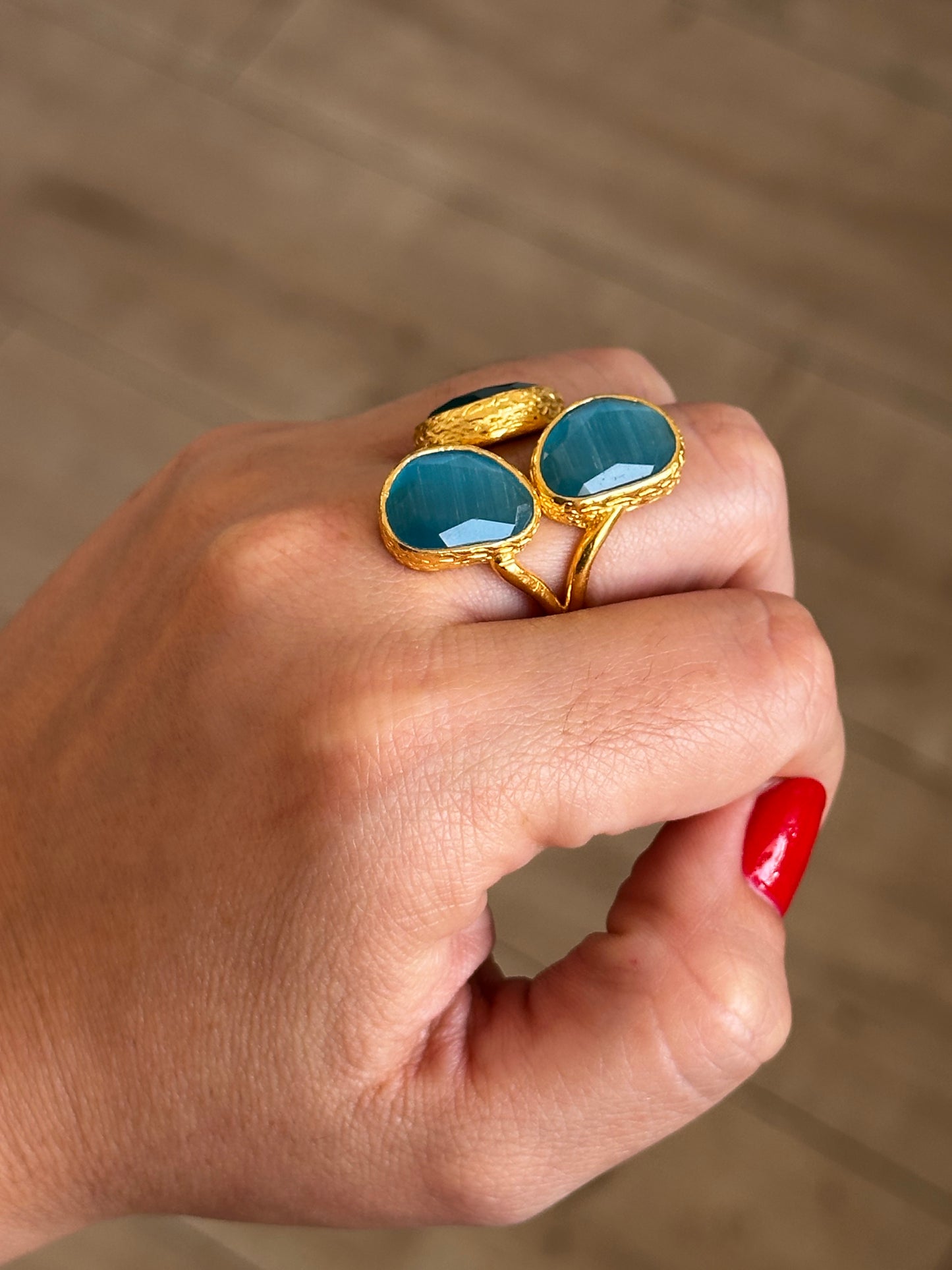 Anillo La Nuit Turquesa