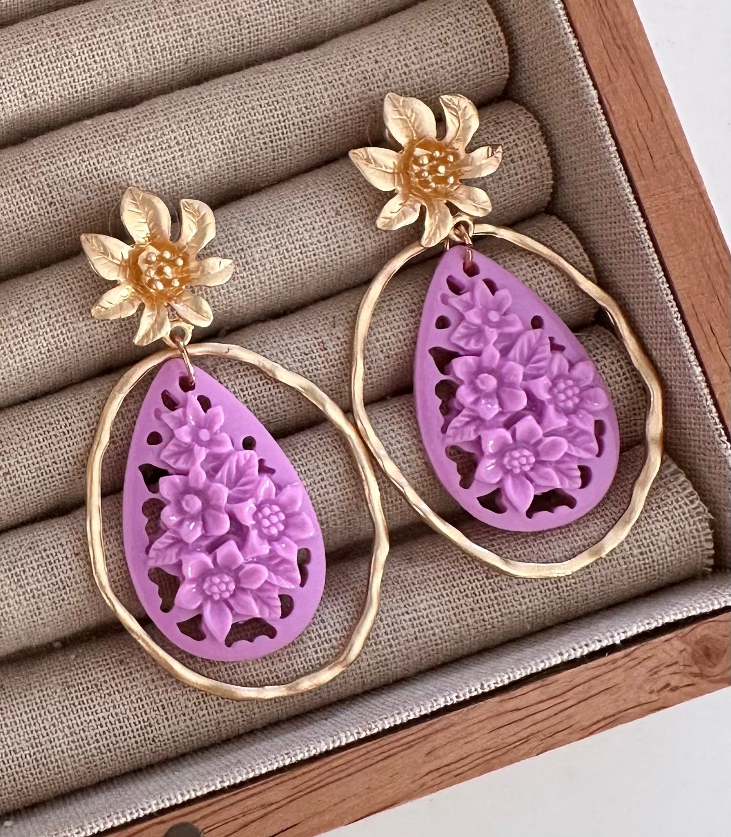 Pendientes Albero Lila