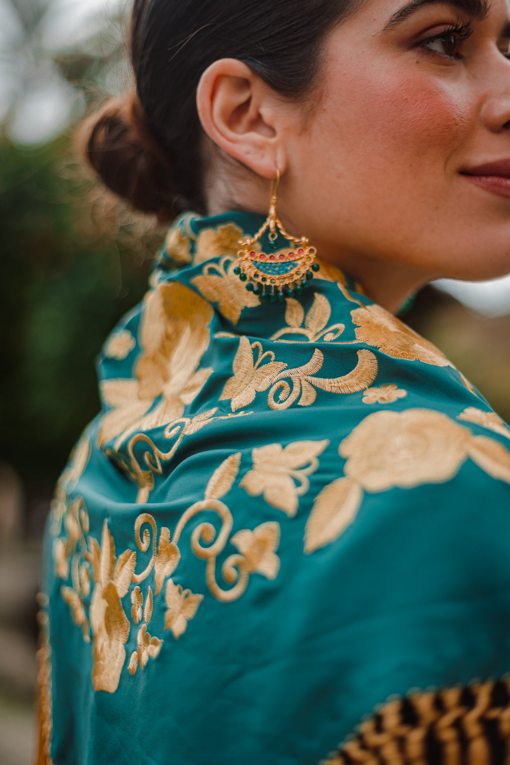 Pendientes Candela Verdosos