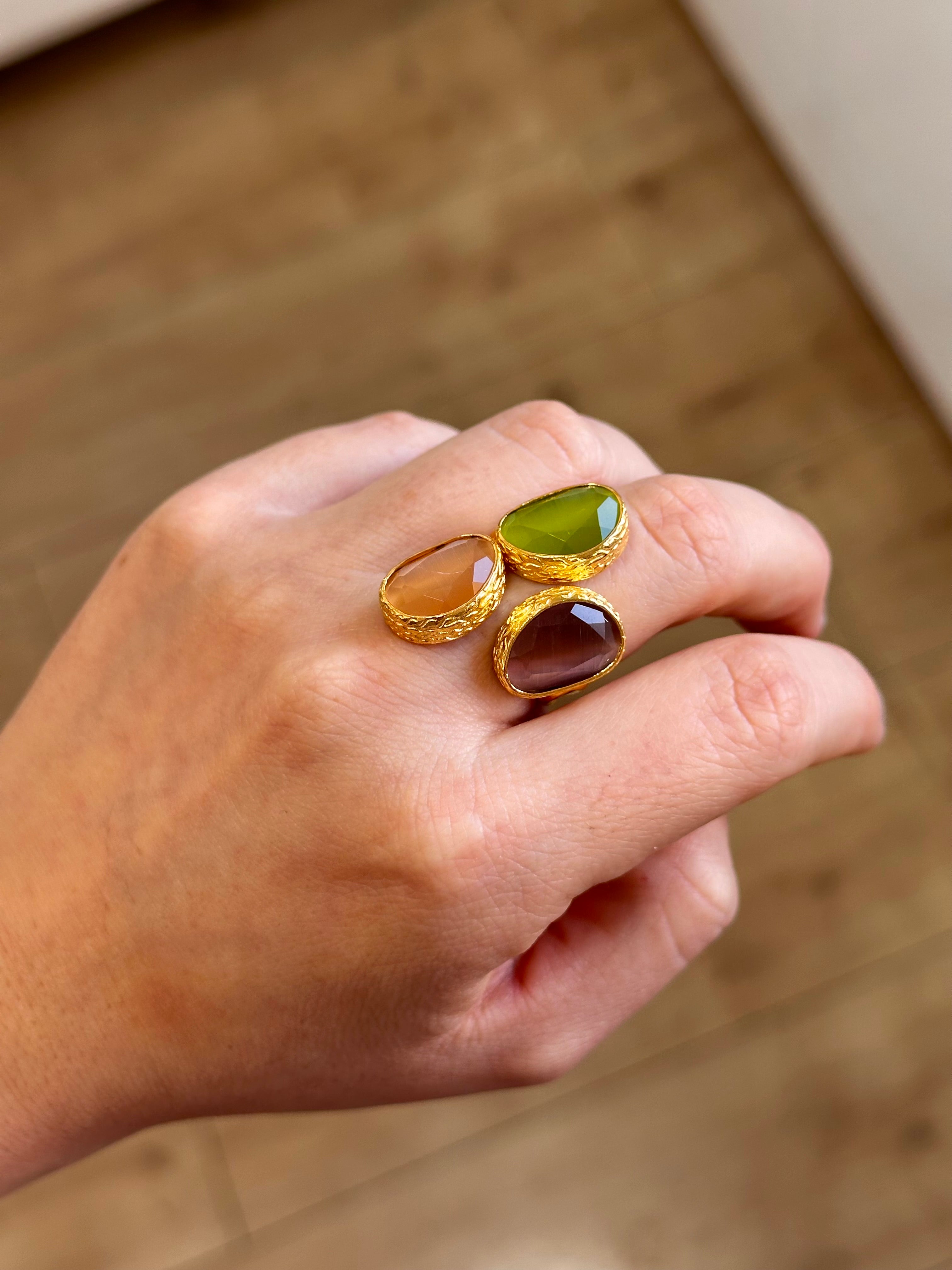 Anillo La Nuit Tricolor