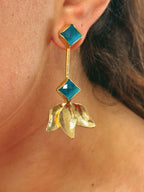 Pendientes Tulipán Azulon