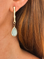 Pendientes Bali Verde Jabonoso