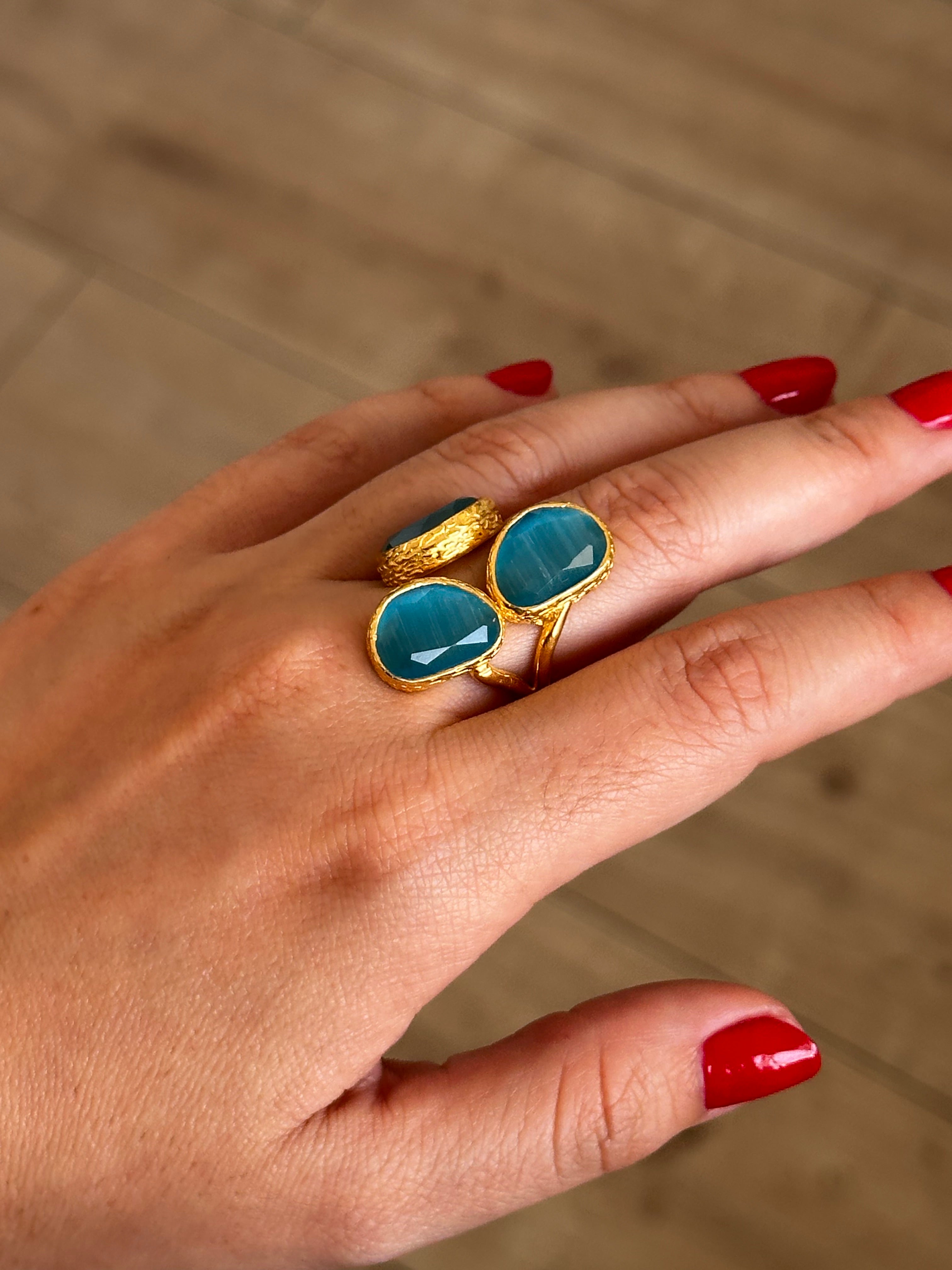 Anillo La Nuit Turquesa