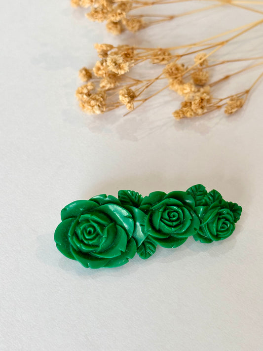 Broche rosetta verde