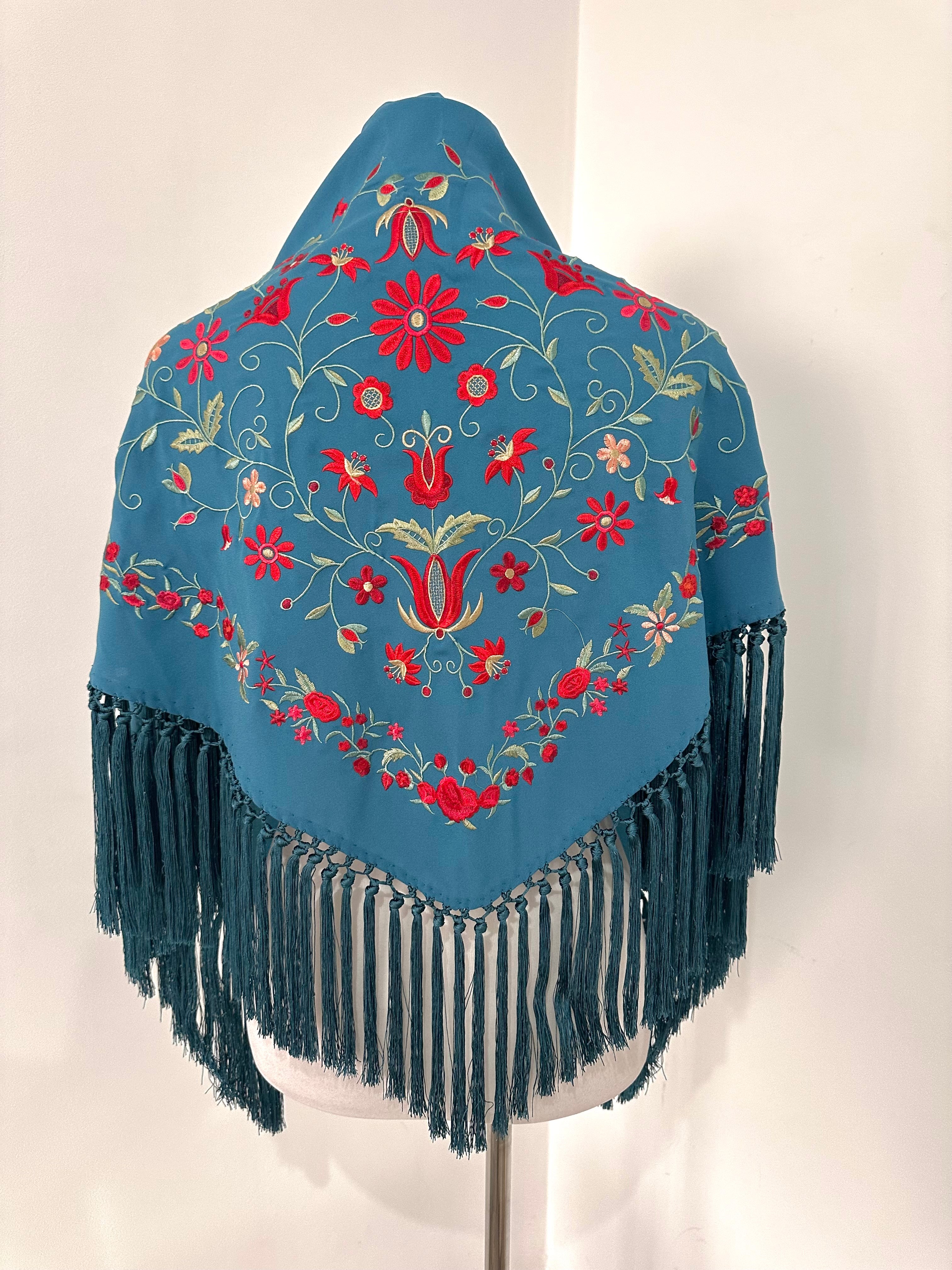 Mantoncillo Soleá Azul Petróleo