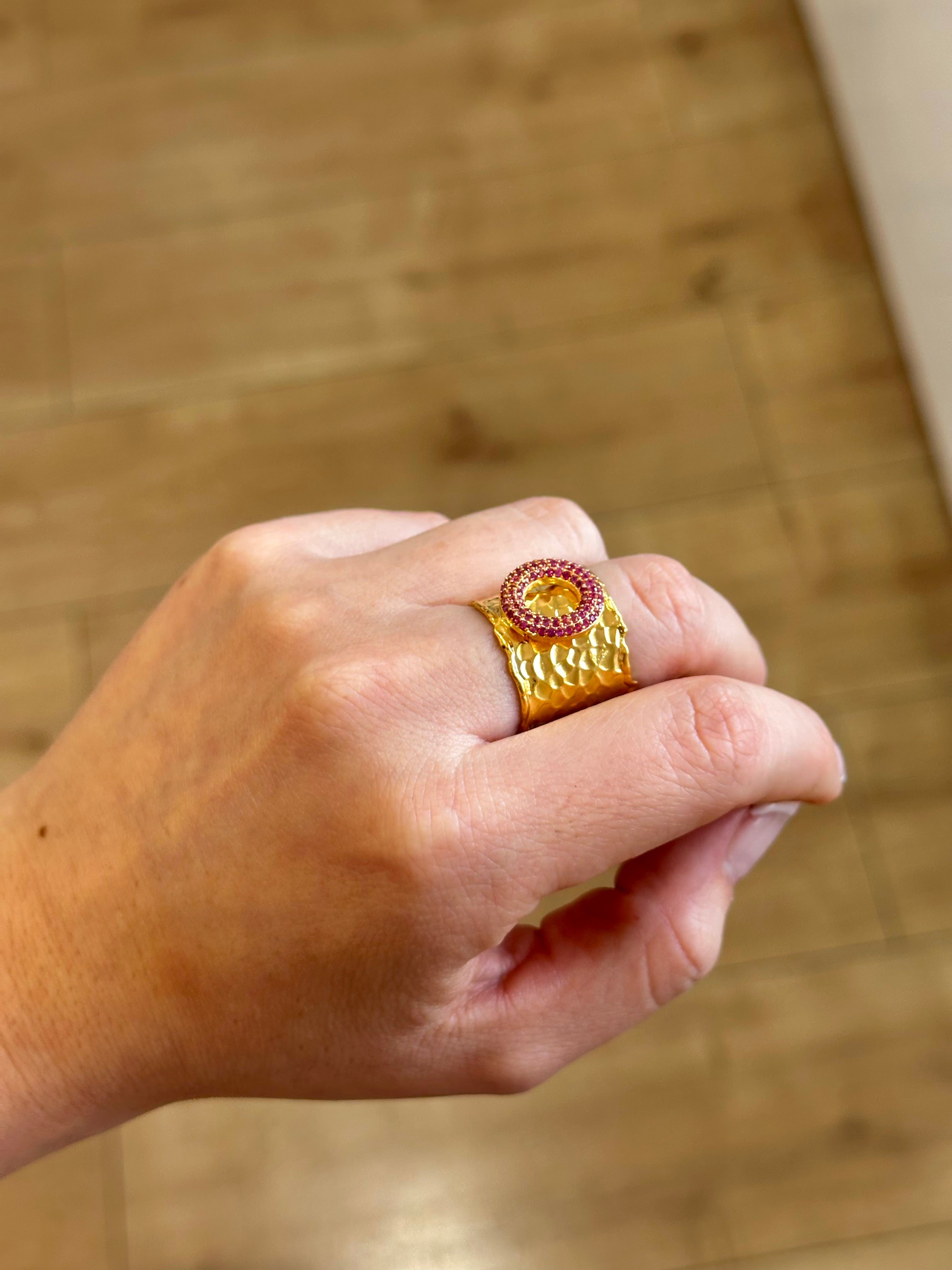 Anillo Maestranza Fucsia