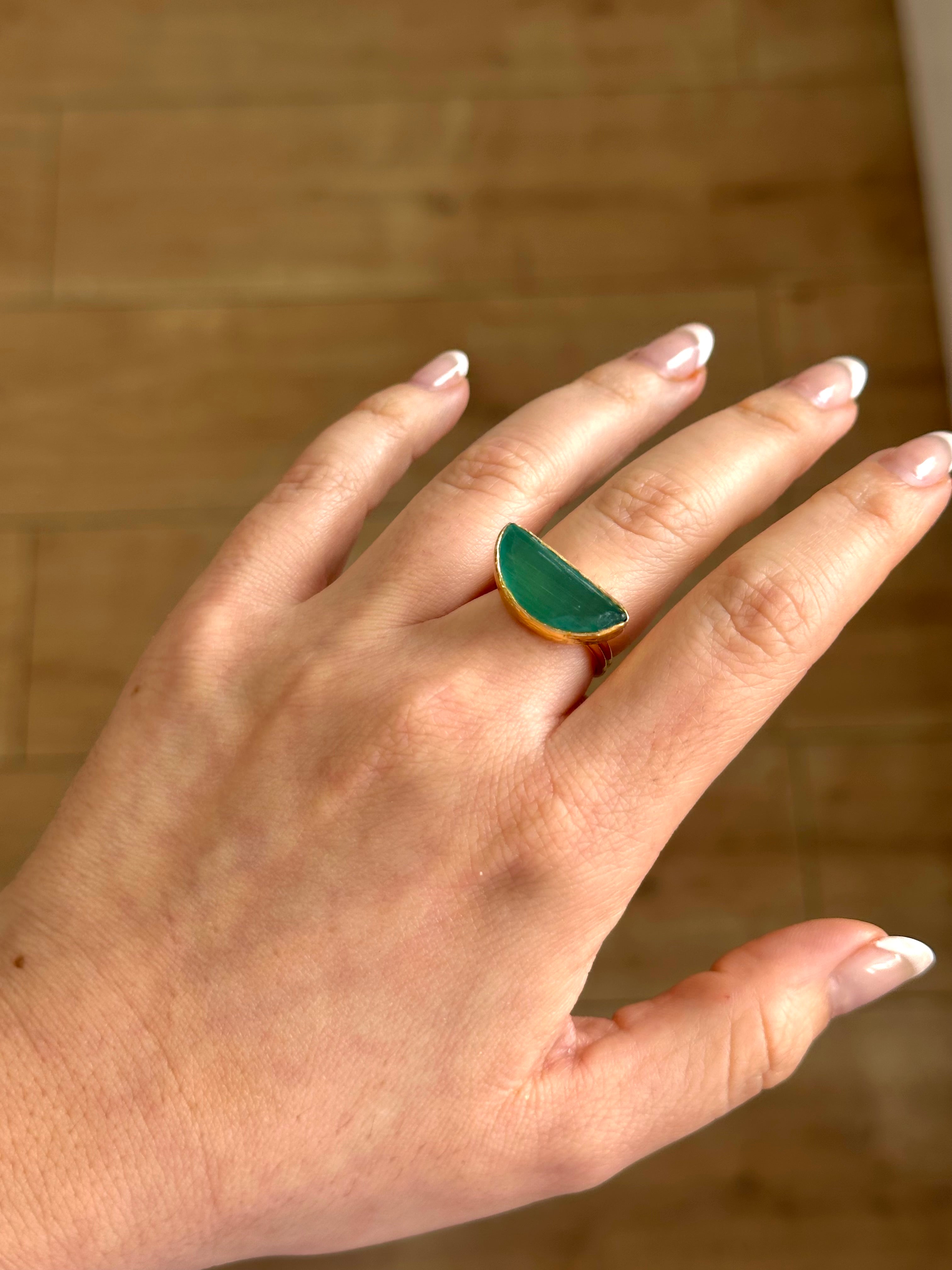 Anillo Afrodita Verde