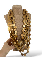 Collar Madera dorado