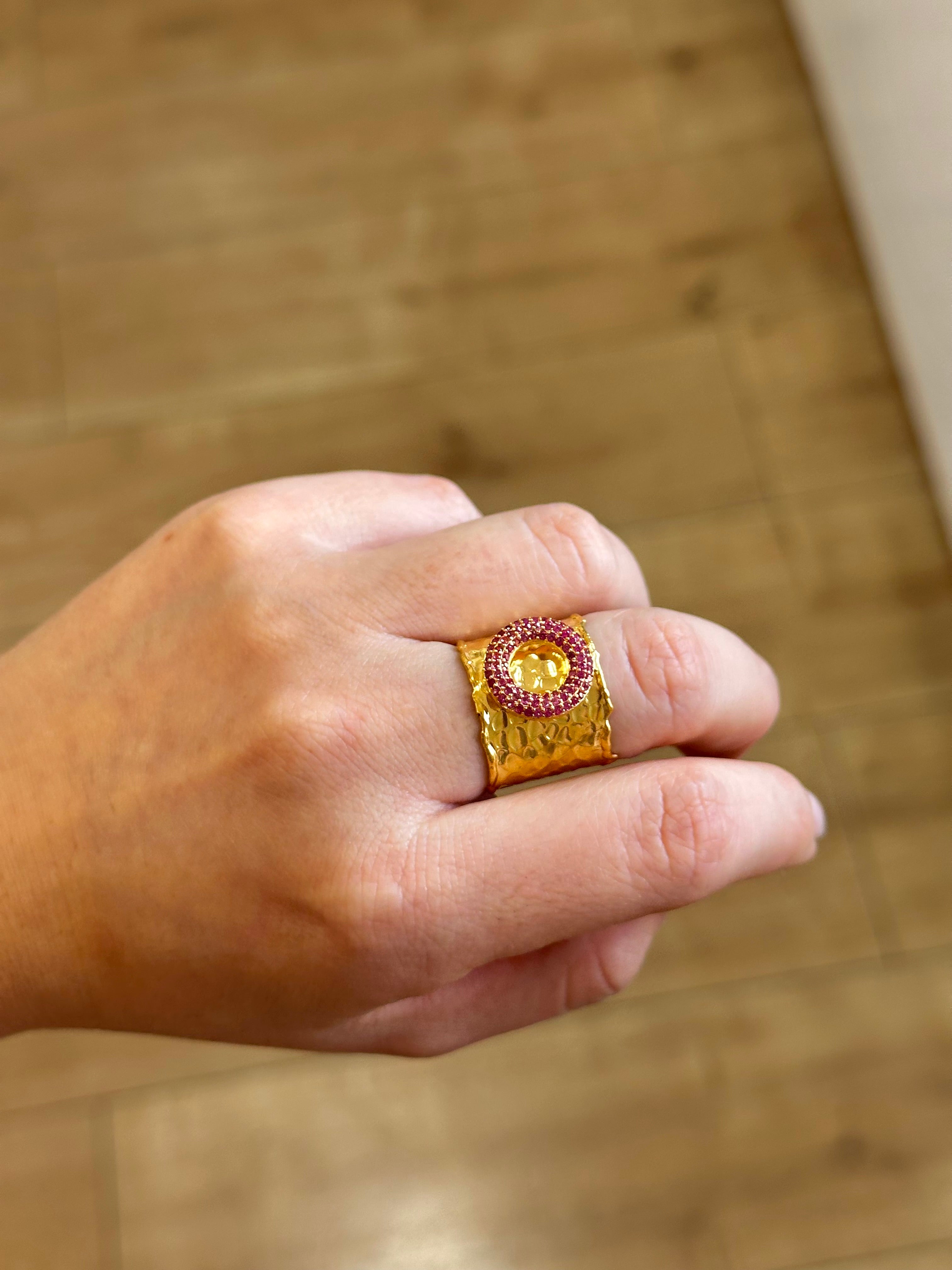 Anillo Maestranza Fucsia