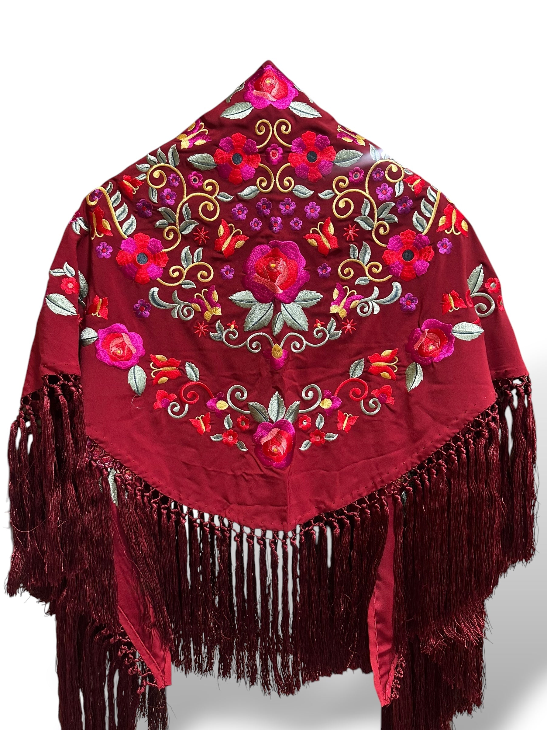 Mantoncillo fantasía Burdeos