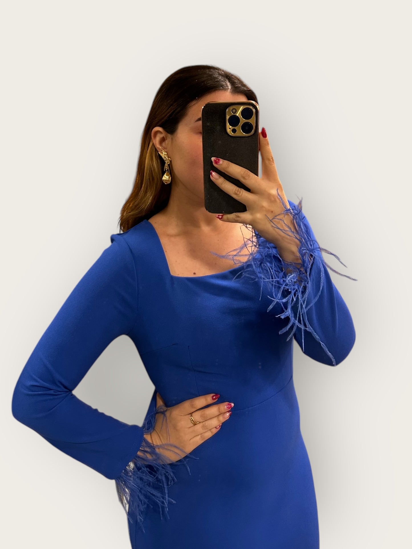 Vestido Sofía Azul Eléctrico