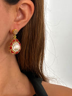 Pendientes The Club rojos