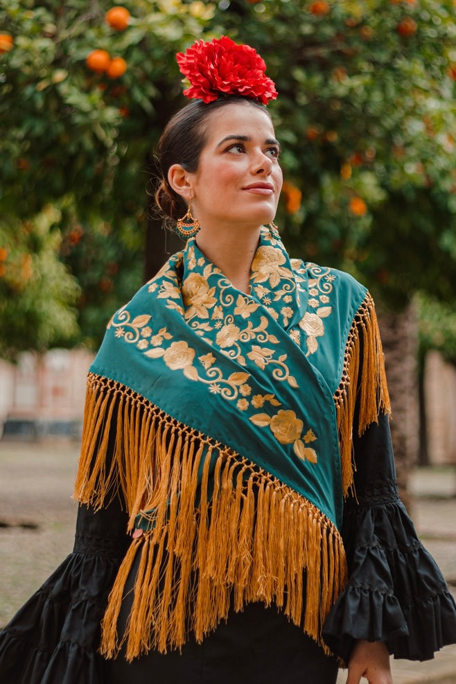 Pendientes Candela Verdosos