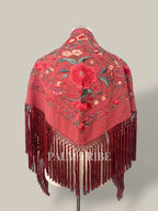 Mantoncillo Jaleo Rosa empolvado con rojo