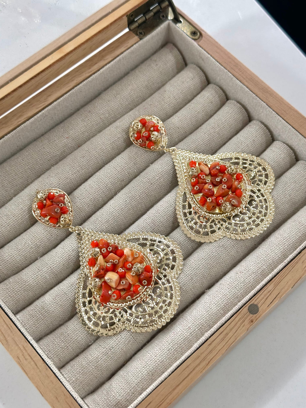 Pendientes Alhambra Naranja