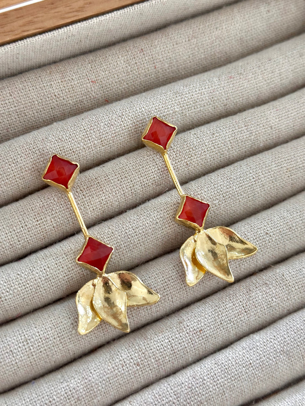 Pendientes Tulipán Naranja