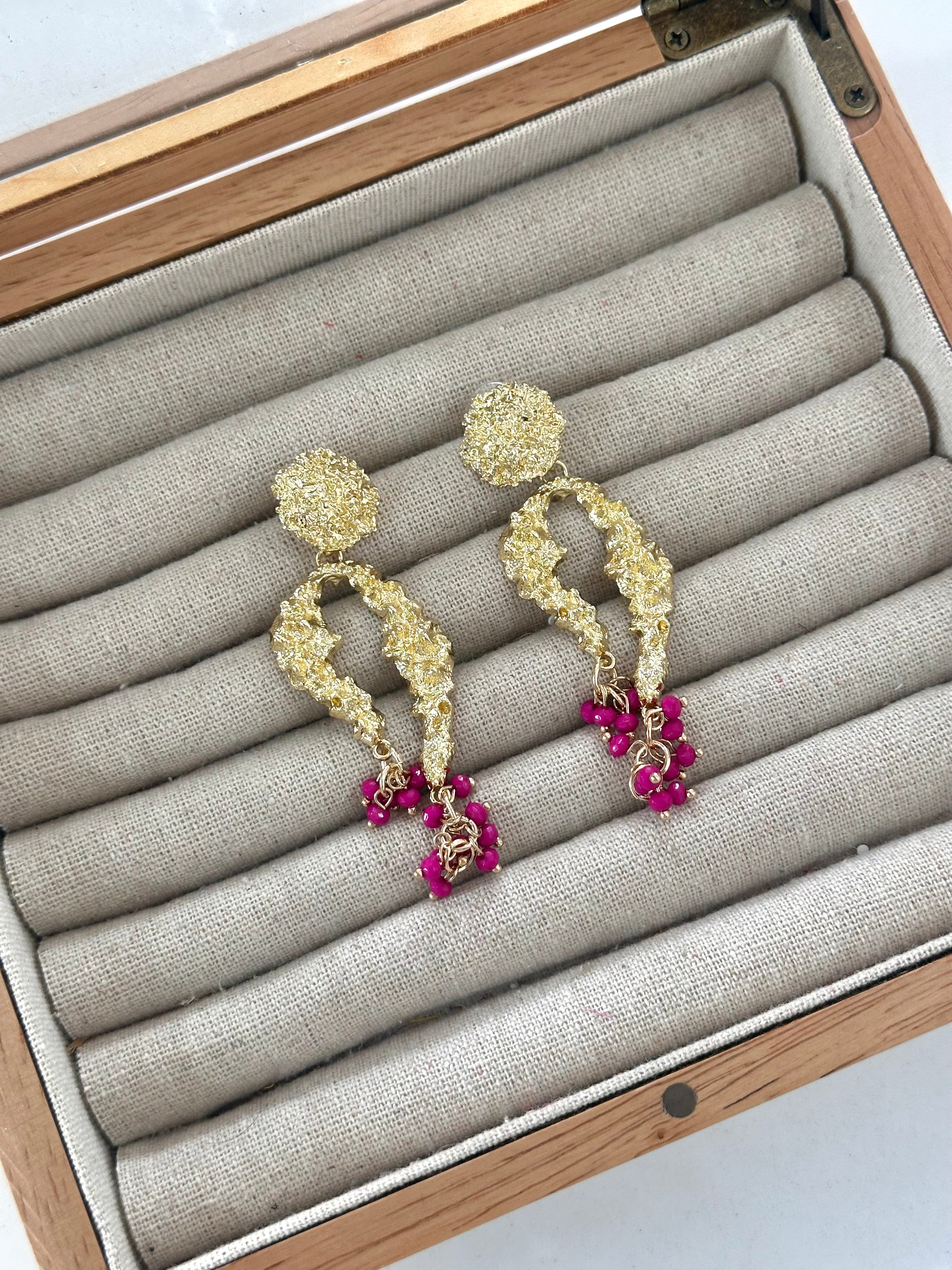 Pendientes Lola Buganvilla