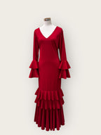 Vestido Sevilla Burdeos