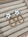 Pendientes Florecilla Blanco