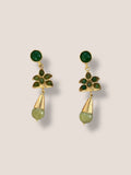 Pendientes Casilda verdes