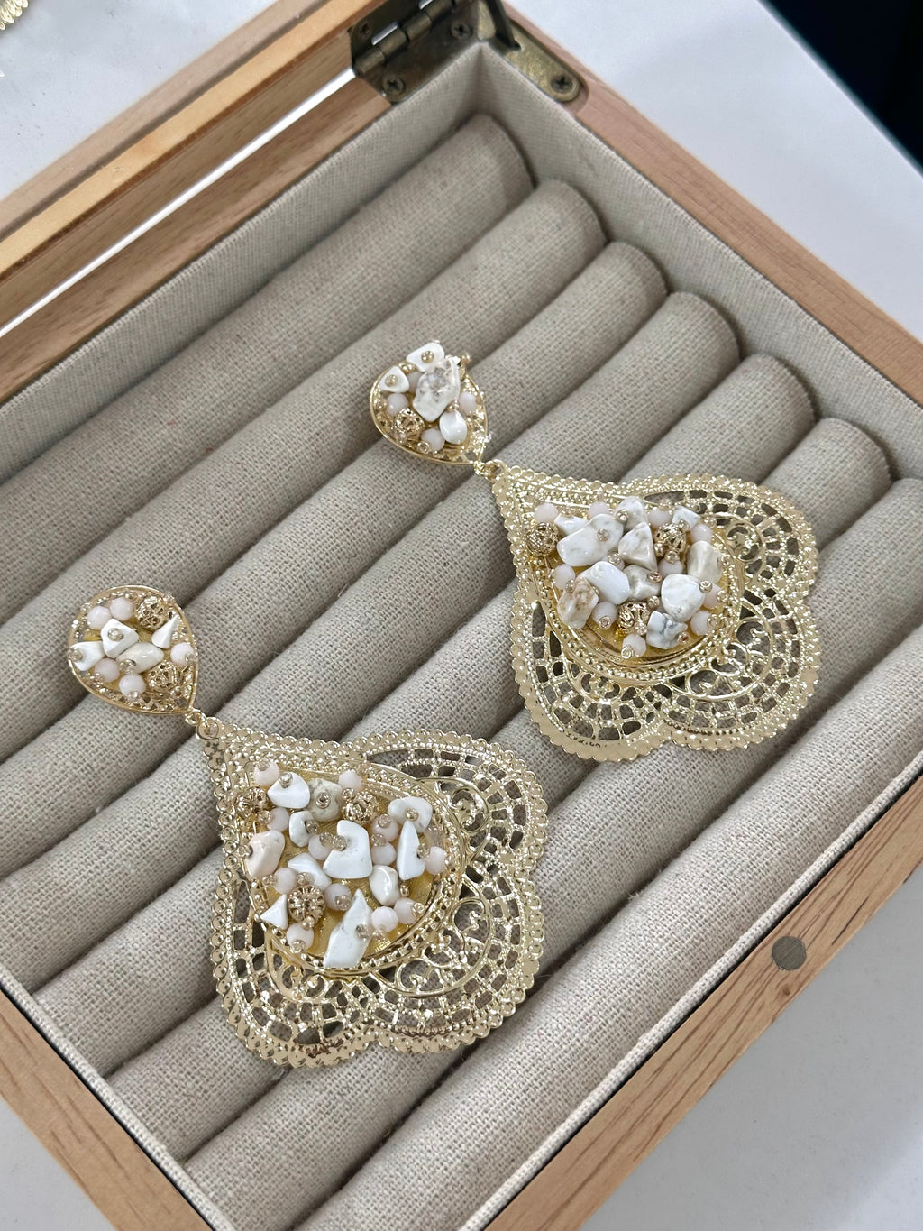 Pendientes Alhambra Blanco