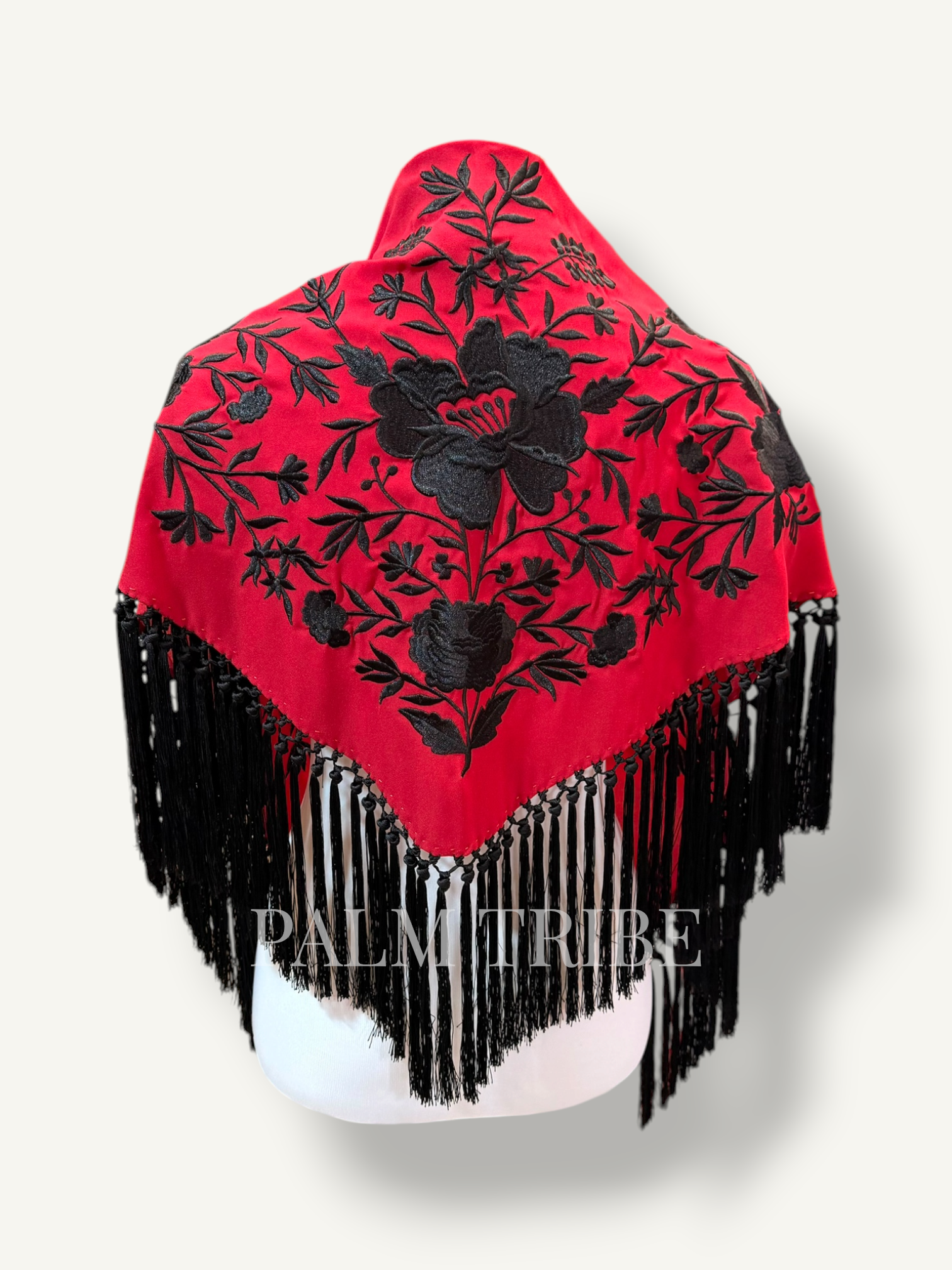 Mantoncillo Carmuca rojo y negro