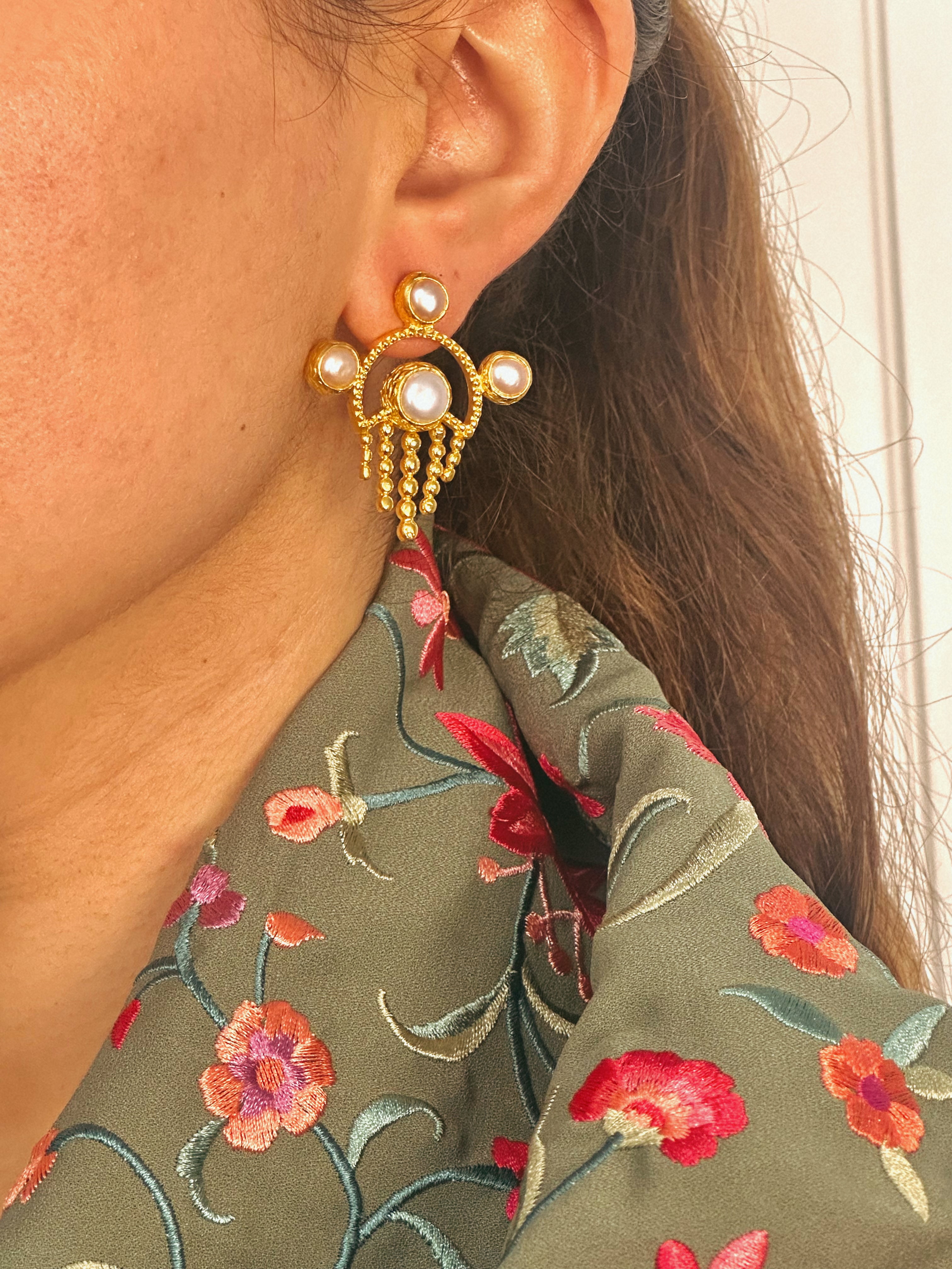 Pendientes Benalua Perla