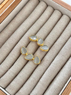 Pendientes Trío Piedra Blanco