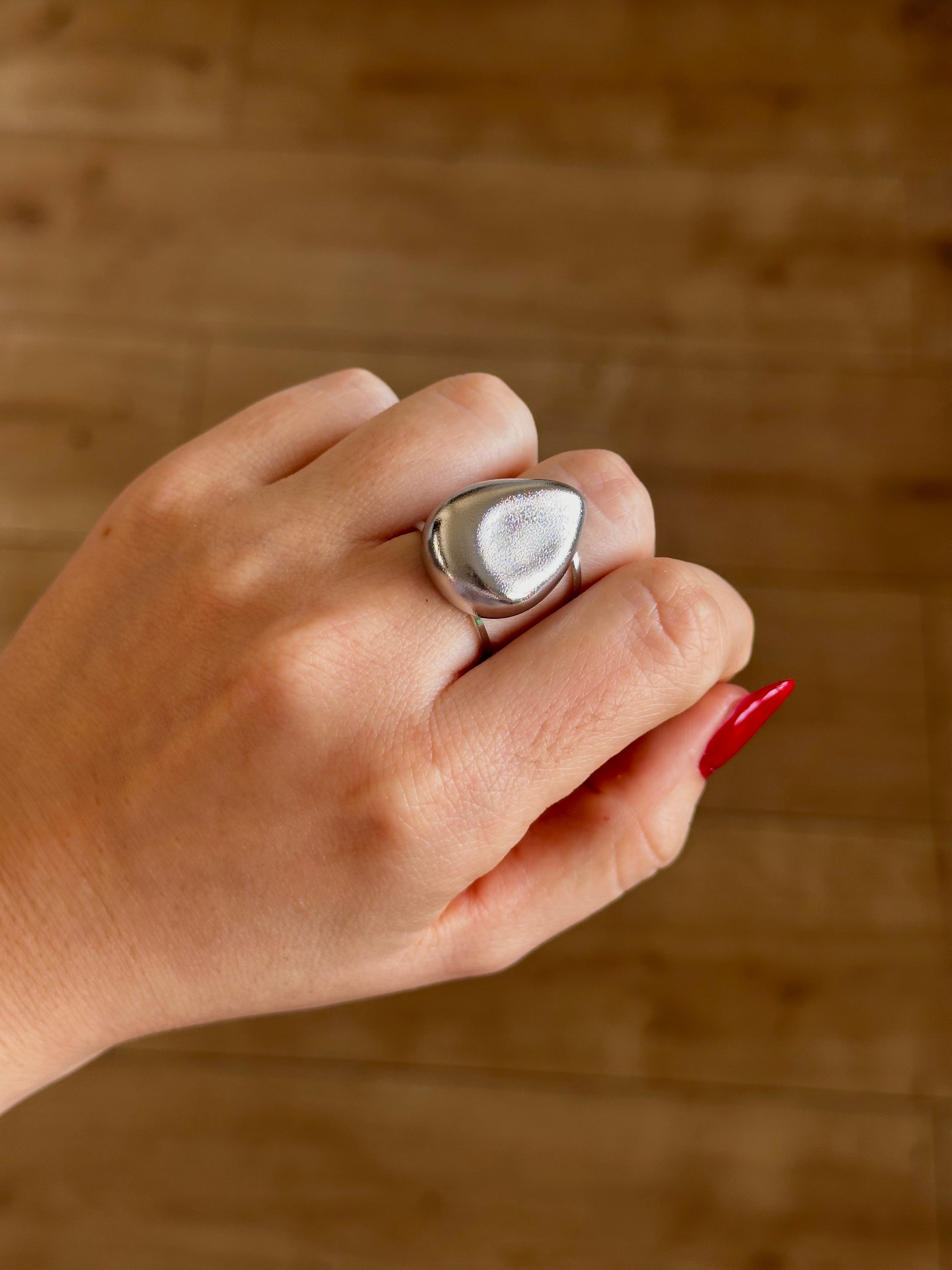 Anillo Lágrima Silver