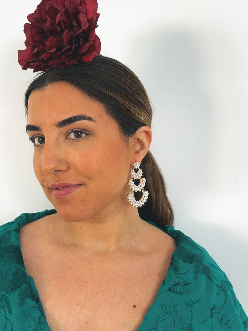 Pendientes Solera Perla