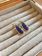 Pendientes lagrima ahumado