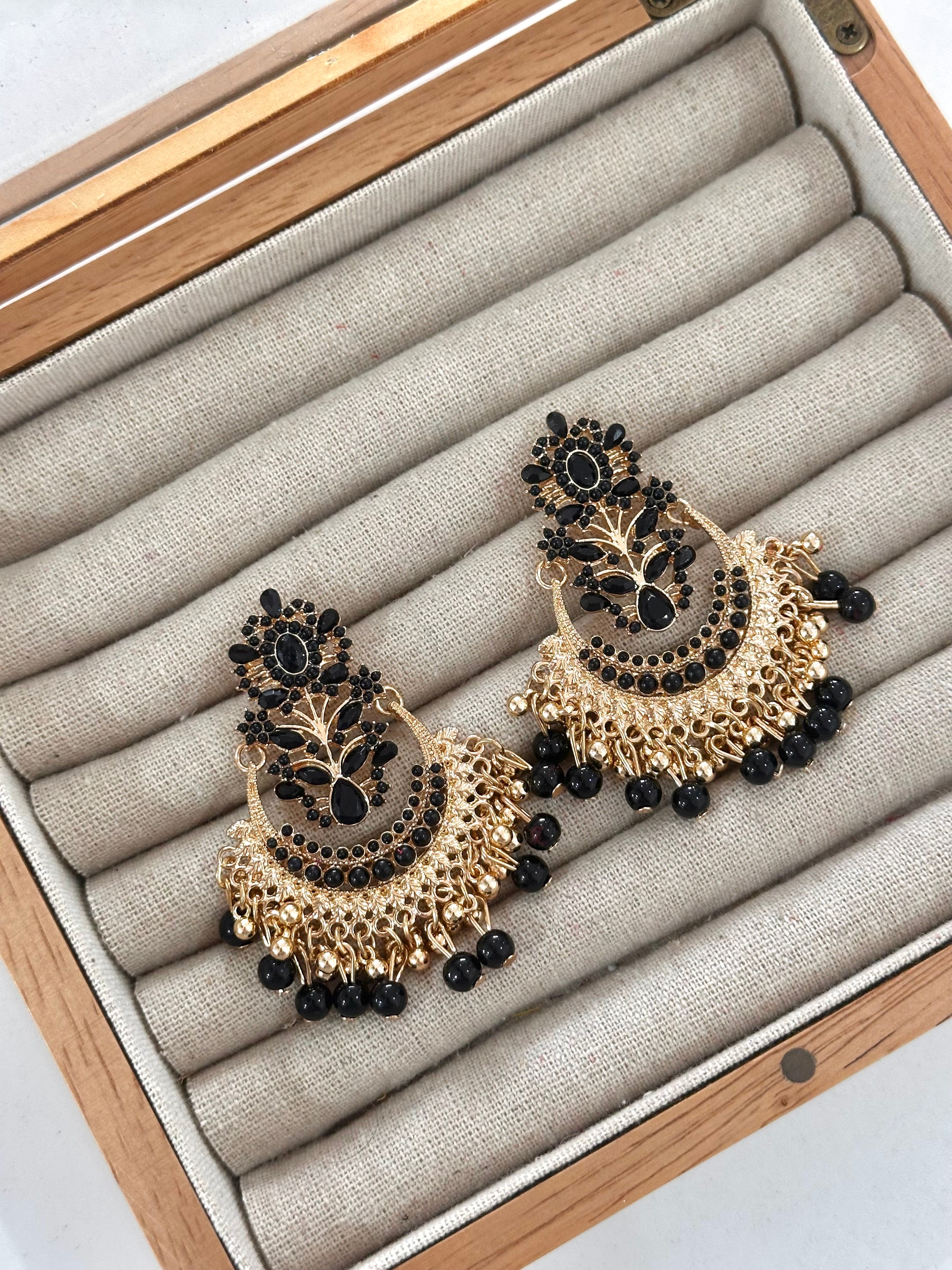 Pendientes Tailandia Negro