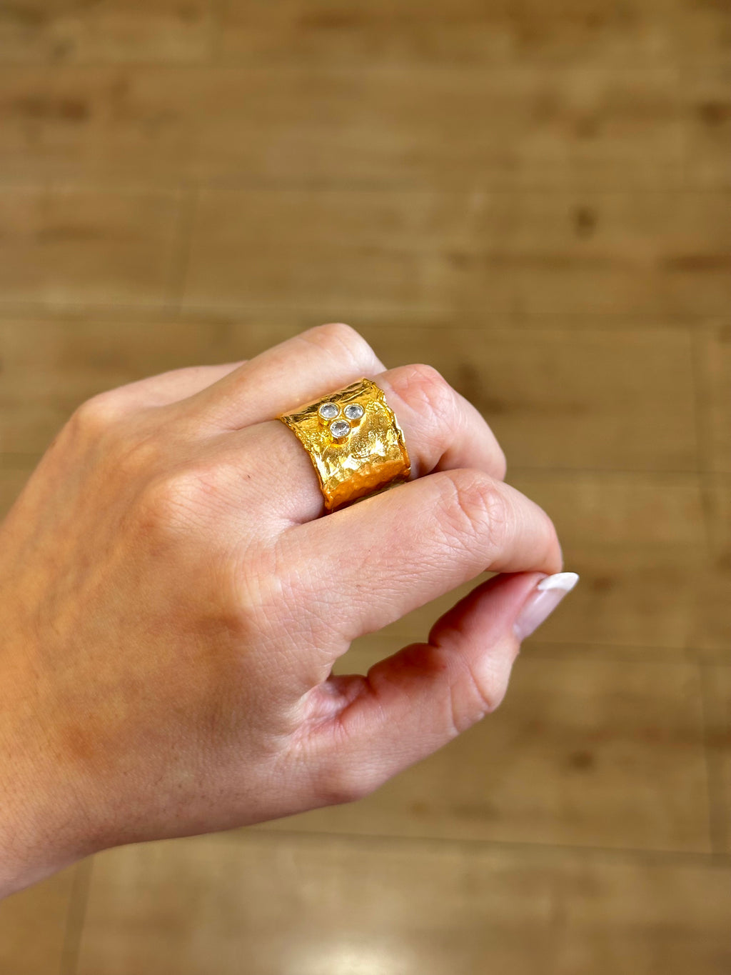 Anillo Agatha Blanco