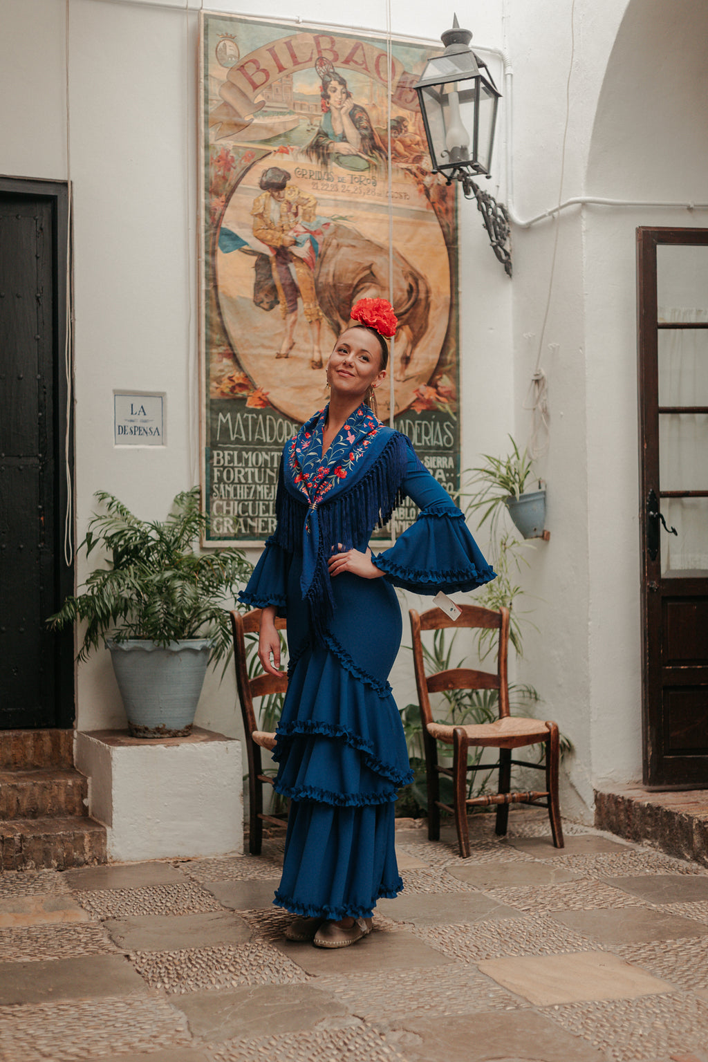 Vestido Soleá Azul Eléctrico