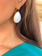 Pendientes gota nacarado