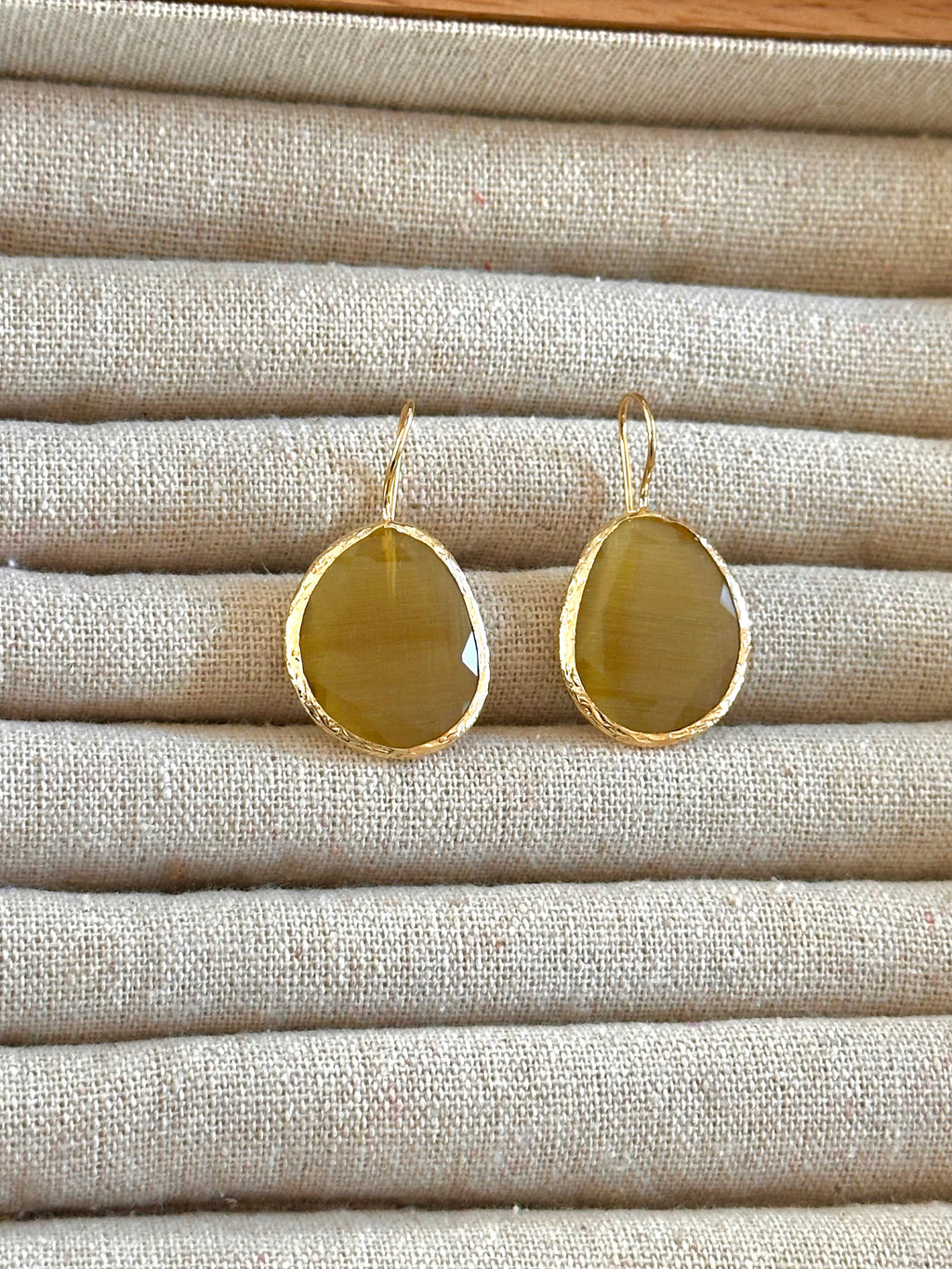 Pendientes Óvalo Tierra