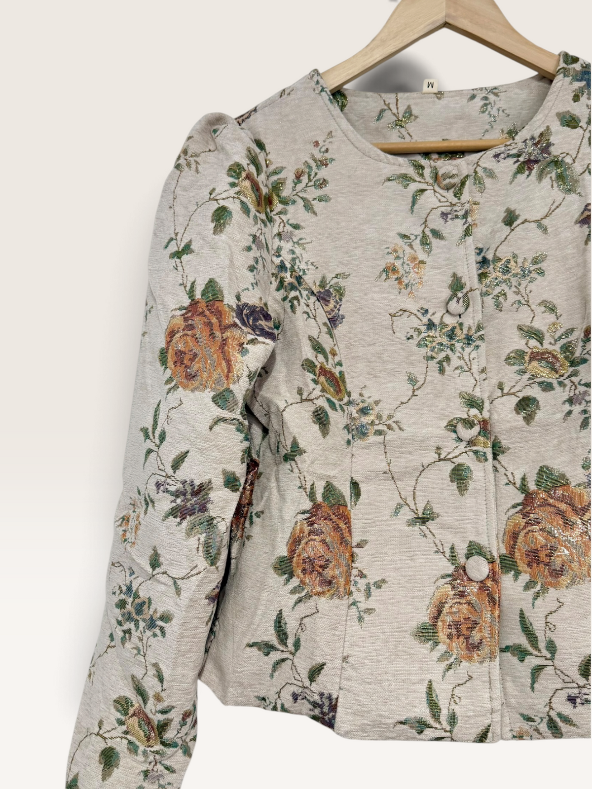Chaqueta tapiz ajustada