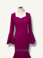 Vestido Cayetana Buganvilla