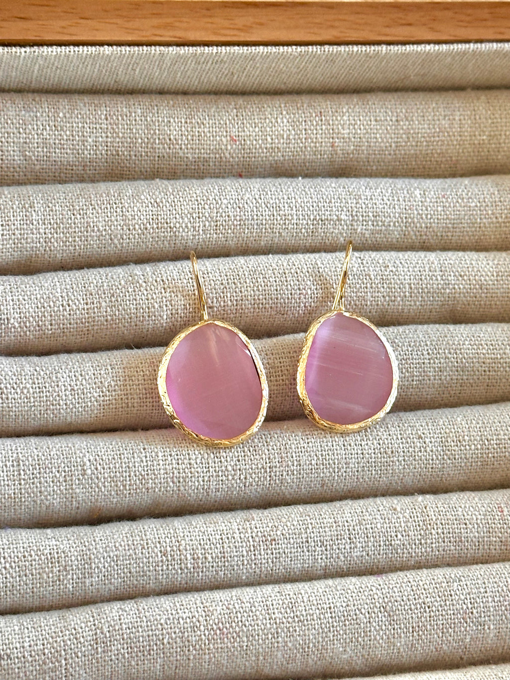 Pendientes óvalo Rosa