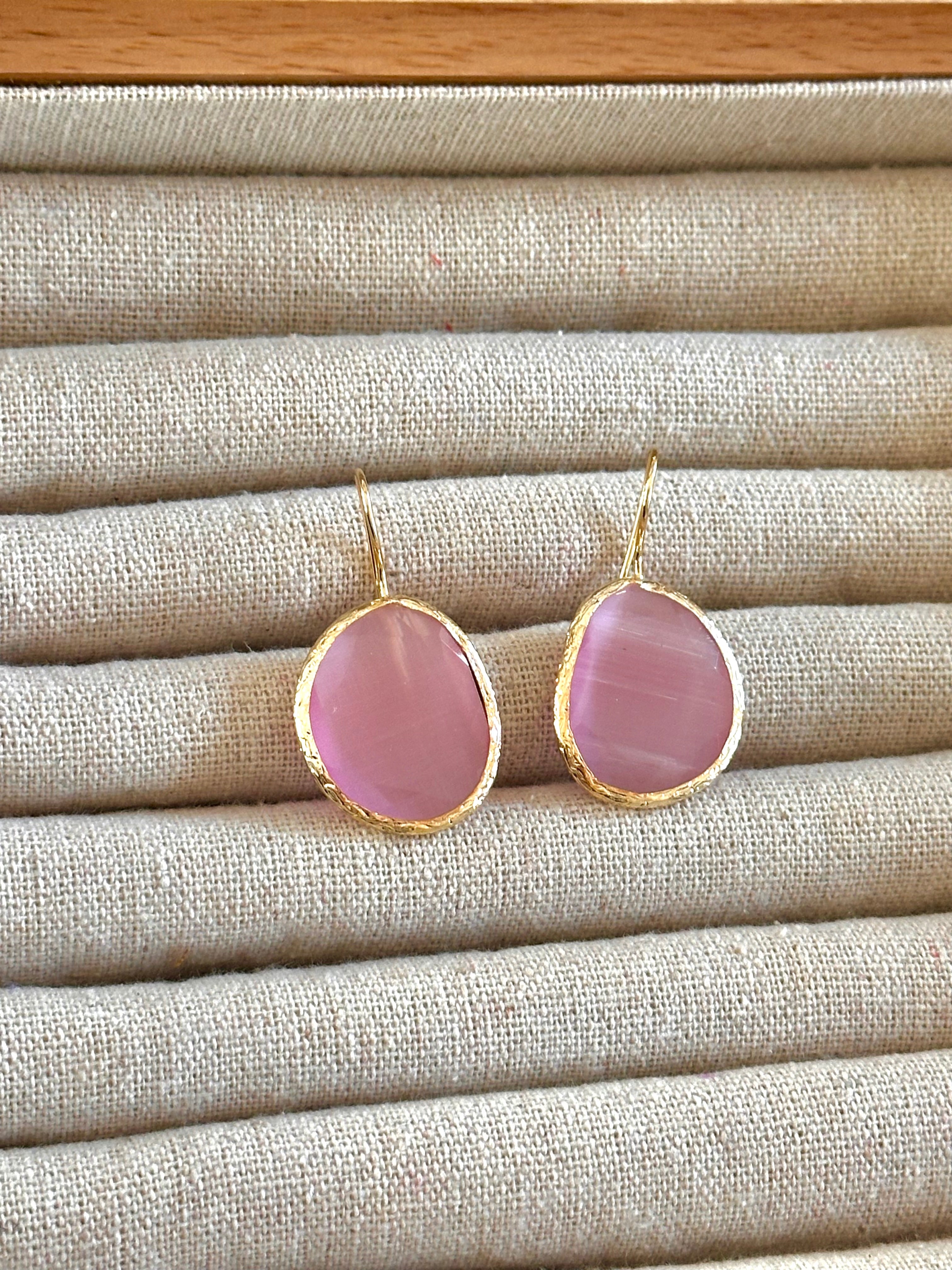 Pendientes óvalo Rosa