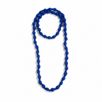 Collar Bolas Azul Eléctrico